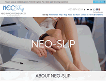 Tablet Screenshot of neo-slip.com